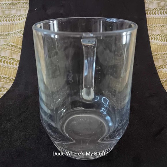 Arcoroc Spain Commercial Clear 8-ounce Glass Mug Coffee Cup Tea Cup - RARE Find - Picture 4 of 5